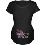 Mother of a Dragon Cute Purple Fire Maternity Soft T Shirt