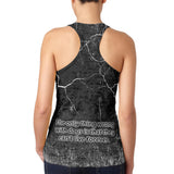 German Shepherds Live Forever Juniors Burnout Racerback Tank Top