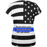 Thin Blue Line K9 Unit German Shepherd Live Forever All Over Womens T Shirt
