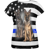 Thin Blue Line K9 Unit German Shepherd Live Forever All Over Womens T Shirt