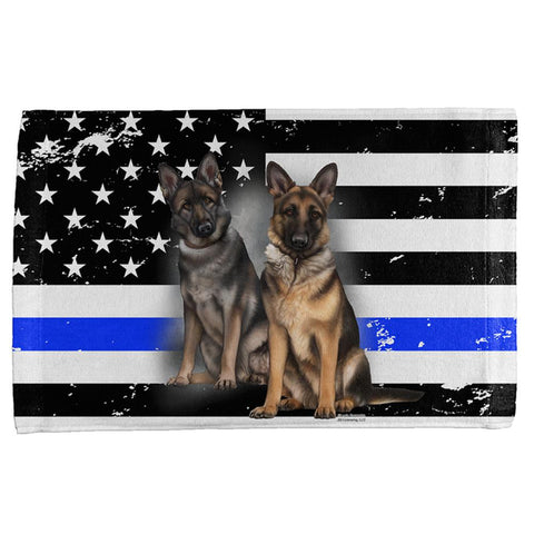 Thin Blue Line K9 Unit German Shepherd Live Forever All Over Hand Towel