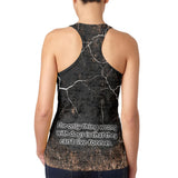 English Bulldog Live Forever Juniors Burnout Racerback Tank Top