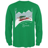 Christmas Dachshund Dashing Through the Snow Mens Long Sleeve T Shirt