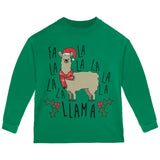 Christmas Fa La Llama Toddler Long Sleeve T Shirt