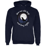 Cold Days Long Nights Fall Moon Raven Mens Hoodie
