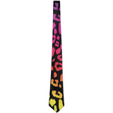 Rainbow Cheetah Spots All Over Neck Tie