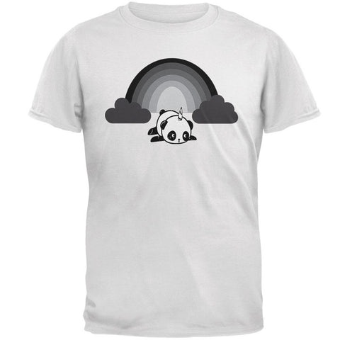 Panda Pandicorn Emo Sad Rainbow Mens Soft T Shirt