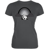 Panda Pandicorn Emo Sad Rainbow Juniors Soft T Shirt