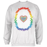 Halloween Rainbow Heart Unicorn Costume Pony Mens Sweatshirt