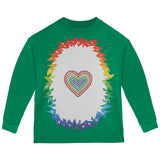 Halloween Rainbow Heart Unicorn Costume Pony Toddler Long Sleeve T Shirt