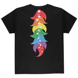Halloween Rainbow Heart Unicorn Costume Pony Youth T Shirt