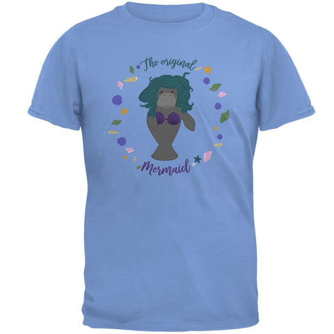 Manatee Original Mermaid Funny Mens T Shirt