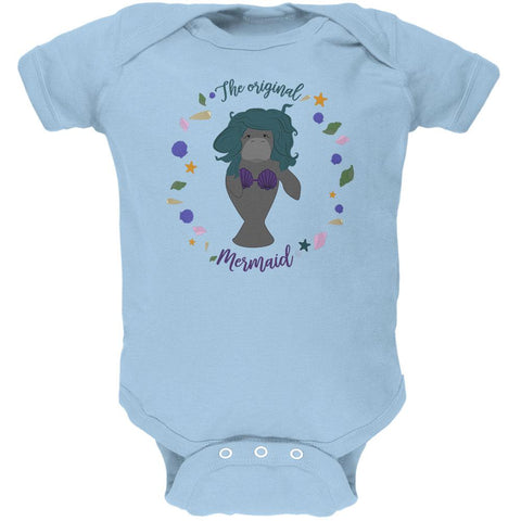 Manatee Original Mermaid Funny Soft Baby One Piece