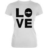 Shark Love Juniors Soft T Shirt