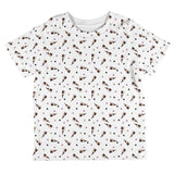 Retro Ferret Pattern All Over Toddler T Shirt