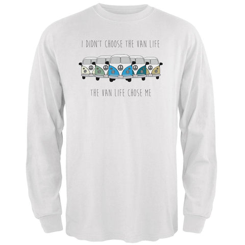 Hippie Van I Didn't Choose The Van Life Bus Camper Mens Long Sleeve T Shirt