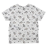 Retro Penguin Pattern All Over Toddler T Shirt