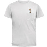 Giraffe Geek Pocket Pet Talk Nerdy To Me Mens Pocket T Shirt