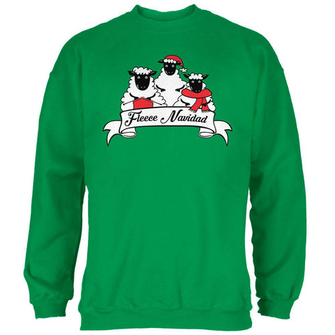 Christmas Sheep Feliz Fleece Navidad Mens Sweatshirt