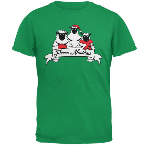 Christmas Sheep Feliz Fleece Navidad Mens T Shirt