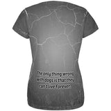 English Cocker Spaniel Live Forever All Over Womens T Shirt