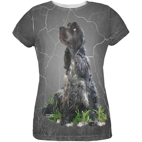 English Cocker Spaniel Live Forever All Over Womens T Shirt