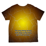 Dalmatians Live Forever All Over Toddler T Shirt