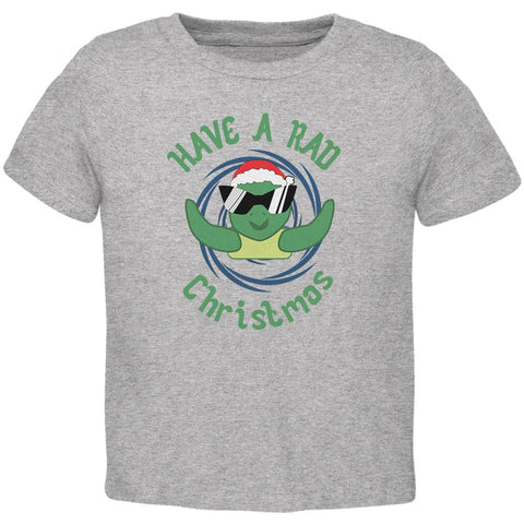 Christmas Sea Turtle Have a Rad Christmas Toddler T Shirt