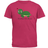 Turtle I'm Totally In Love With You Funny Pun Valentine's Day Mens T Shirt
