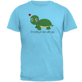 Turtle I'm Totally In Love With You Funny Pun Valentine's Day Mens T Shirt