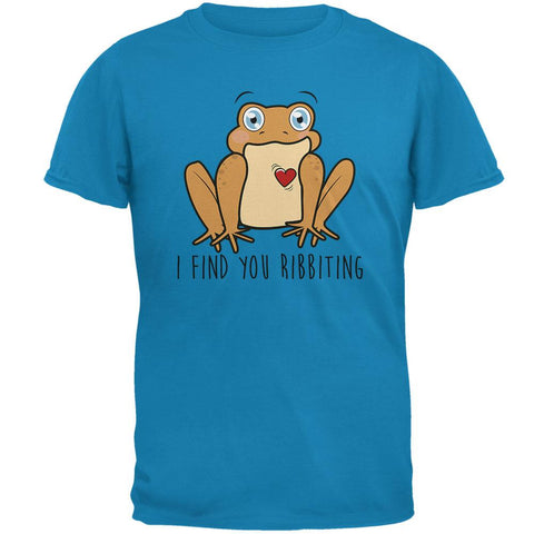 Toad I Find You Riveting Funny Pun Valentine's Day Mens T Shirt