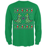 Tree Rex T Rex Ugly Christmas Sweater Mens Long Sleeve T Shirt