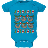 Hanging Sloth Ugly Christmas Sweater Soft Baby One Piece