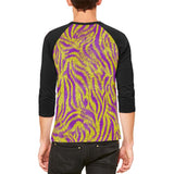 Mardi Gras Cajun Tiger Costume Mens Raglan T Shirt