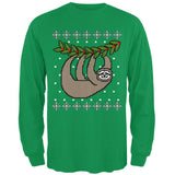 Big Hanging Sloth Ugly Christmas Sweater Mens Long Sleeve T Shirt