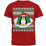 Penguin on Ice Ugly Christmas Sweater Mens Soft T Shirt