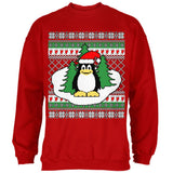 Penguin on Ice Ugly Christmas Sweater Mens Sweatshirt