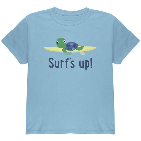 Sea Turtle Surf's Up Summer Cute Youth T Shirt