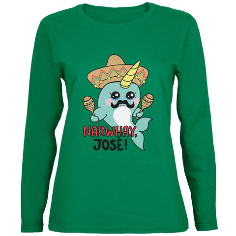Narwhal Narwhay Jose Womens Long Sleeve T Shirt