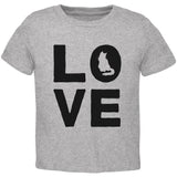 Cat Love Toddler T Shirt front view