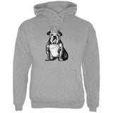 Bulldog Crown Mens Hoodie