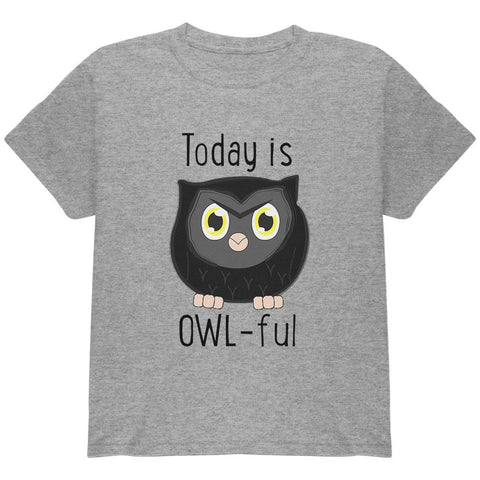 Owl Today Is Owful Awful Funny Pun Youth T Shirt