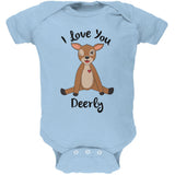 Deer I love You Deerly Dearly Funny Pun Soft Baby One Piece