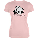 Panda Need Sleep Juniors Soft T Shirt