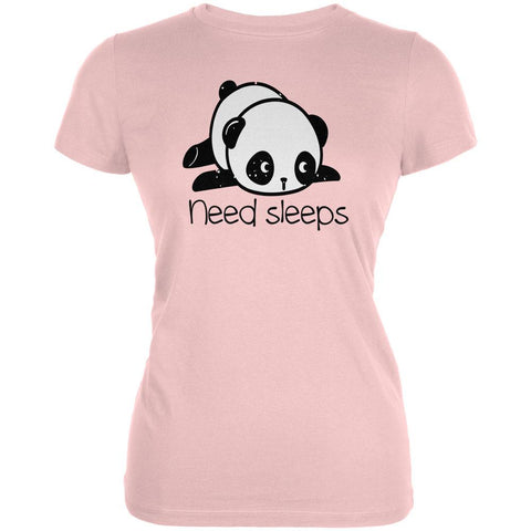 Panda Need Sleep Juniors Soft T Shirt