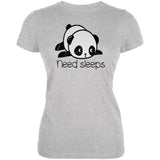 Panda Need Sleep Juniors Soft T Shirt