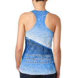 Golden Retriever Live Forever Juniors Burnout Racerback Tank Top