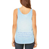 Poodle Live Forever Juniors Flowy Side Slit Tank Top