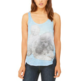 Poodle Live Forever Juniors Flowy Side Slit Tank Top
