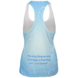 Poodle Live Forever All Over Womens Work Out Tank Top